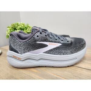 Brooks Ghost Max 2 Womens 8.5 Wide Shoes Running Sneaker Gray 1204201D005